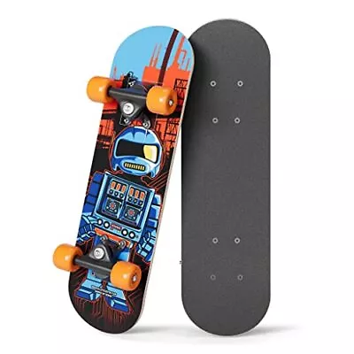 RudeBoyz 17 Inch Mini Wooden Cruiser Beginner Skateboard For Toddlers & Children • $25