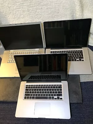 Three 3 Macbook Pro Laptops A1151 A1286 (FOR PARTS ONLY)  • $169.99