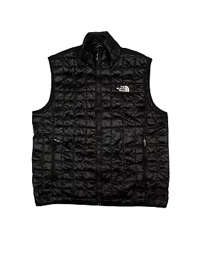 The North Face Thermoball Vest Men’s Large Quilted Puffer Jacket Black • $40