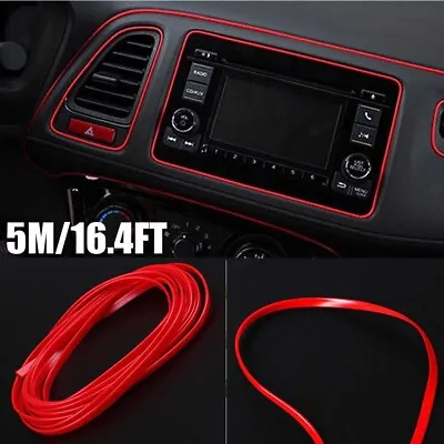 5M Red Universal Car Door Panel Edge Gap Strip Cover Molding Trim Accessories  • $8.46