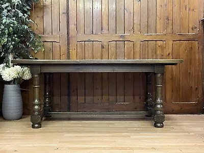 Quality Reproduction Solid Oak Refectory Table  Chunky Country Kitchen Table • £595