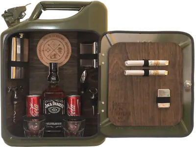 Minibar Männerhandtasche For Real Men - The Jerrycan BAR Father Day Christmas • $340.01