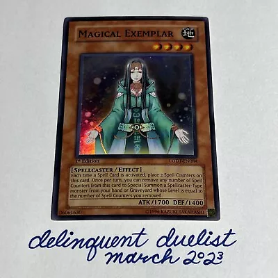 YUGIOH 1st EDITION LODT-EN084 MAGICAL EXEMPLAR SUPER RARE NEAR MINT • $9.99