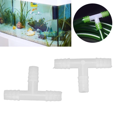 £6.75 • Buy T Shape Control Valve 10mm Aquarium Airline Tubing Connectors Air Tube