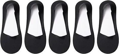 £0.01 • Buy 5 Pairs Women No Show Socks Low Cut Liner Non Slip Invisible Hidden Socks Black