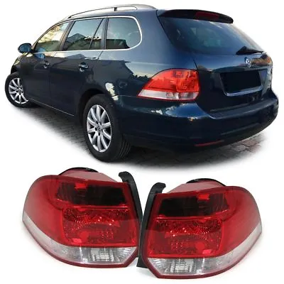 $269.95 • Buy Clear Tail Lights Lamps Vw Golf Mk5 Mk 5 Station Wagon Estate 3/2007 - 8/2009