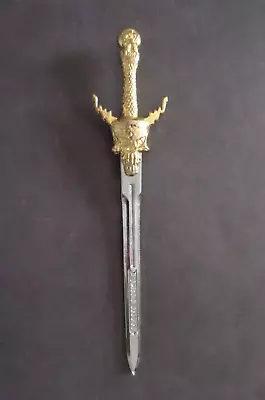 Mameluke Sword Letter Opener Skull With Lightning Bolt Horns RARE & HTF • $15