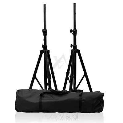 Tripod Speaker Stands & Carry Case High Quality DJ PA Monitor Disco Stands Kit • £44.95