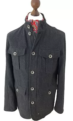 Field Jacket Tunic Mens US Army Grey Wool Size S/M Mod 60’s Beatles • £37.99