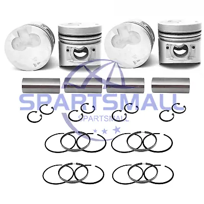 4X Piston Kit&Rings For Mitsubishi 4D56 4D56T 8-V 2.5L Engine L200 L300 Pickup • $388