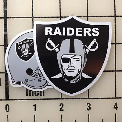 Oakland Raiders 3  Wide Color Vinyl Decal Sticker Set  • $5.99
