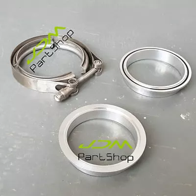 $25.38 • Buy ID 3.5  89mm Aluminum Flange O Ring SS Clamp Intake Intercooler V Band Clamp Kit