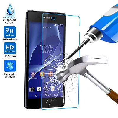 $3.99 • Buy Tempered Glass Screen Protector For Sony Xperia Z4 Z3 Z5 Compact C4 C5 Ultra M5