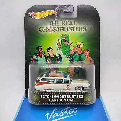 HOT WHEELS 2015 Retro Entertainment Mix K The Ghostbusters Ecto-1 Cartoon Car • £45.54