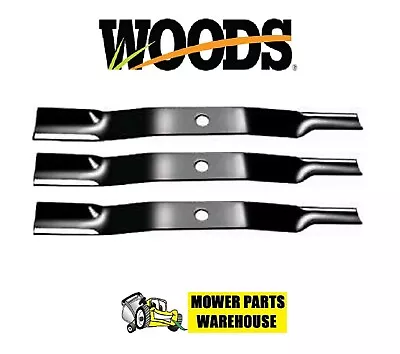 (3) Set Of  Finishing Mower Blades For Woods L306 Rm306 Rm600 Part# 13404 31306 • $57.95