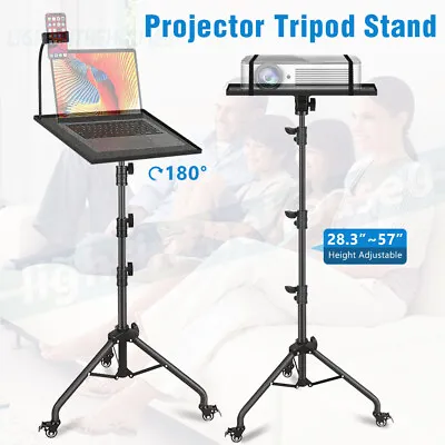 $51.90 • Buy Adjust Notebook Laptop Projector Tripod Lectern Stand With Tray/Wheels Movable