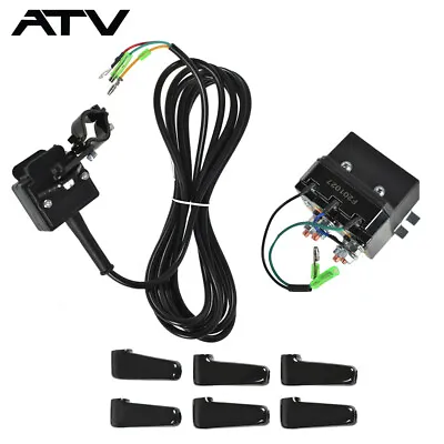 12V Solenoid Relay Contactor And Winch Rocker Thumb Switch Combo Set For ATV • $27.60