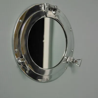 £28.29 • Buy Silver Metal Porthole Nautical Wall Mirror Shabby Vintage Chic Bathroom Home