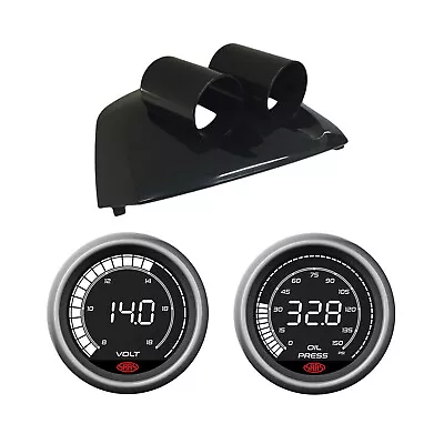 FG Falcon XR6 XR8 MKI SAAS DASH GAUGE POD W/ DIGITAL OIL PRESSURE VOLT GAUGES • $249.25