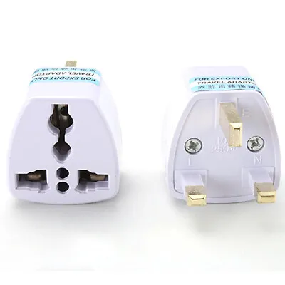 Universal US EU AU Converter To UK HK AC Travel Power Plug Charger Adapter • £2.57