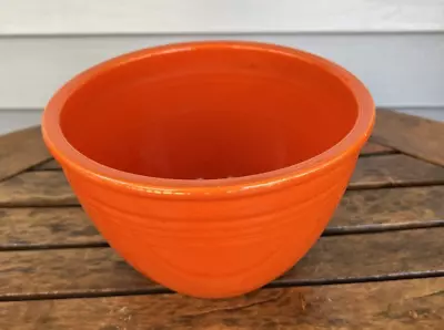 Vintage Fiestaware Number #4 Mixing Nesting Bowl Orange • $49.95