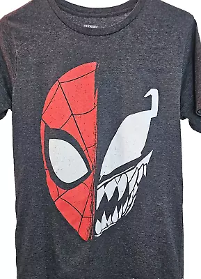 Marvel Spider-Man Venom Boys XXL Gray Graphic Print Short Sleeve T-Shirt • $5