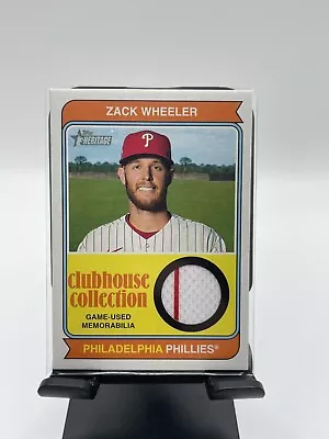 2023 Topps Heritage Clubhouse Collection Relic Zack Wheeler  #CCR-ZW - Phillies • $4.49