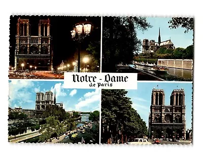 Notre-Dame De Paris - Jean Trimboli Night & Day Views Vintage Postcard • $4.50