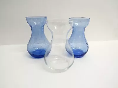Vintage Glass Hyacinth Bulb Forcing Vase Trio • $15