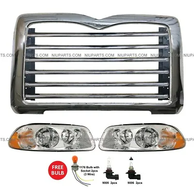 Metal Grille With Surround Chrome And Headlight LH & RH (Fit: Mack CT713 GU813) • $659