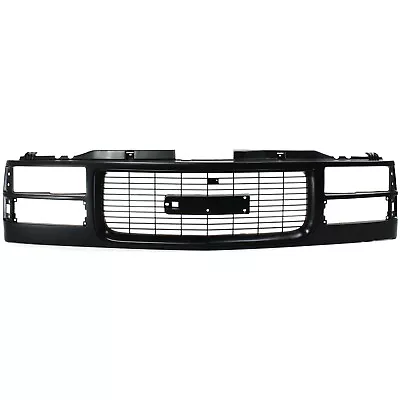 Grille Assembly For 94-98 GMC C1500 94-00 K1500 K2500 Yukon Black Insert Opening • $72.46