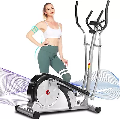 Magnetic Elliptical Machine Cross Trainer 2 In 1 Exercise Bike Cardio Fitness US • $214.99