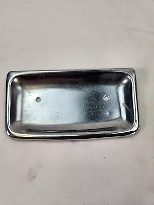 Vintage Metal Chrome Wall Mount Soap Dish Holder Bath Shower Razor 5 1/2 X 2 3/4 • $9.99