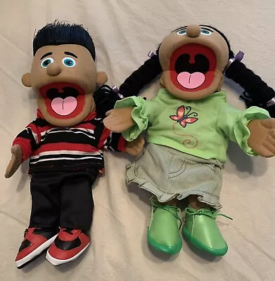 Silly Puppets Jose & Jasmine Hispanic Boy & Girl  15” Ex Cond Full Body Puppet • $45