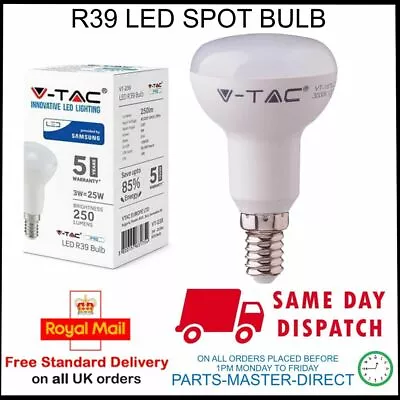 3 WATT = 25 Watt LED LIGHT BULB R39 SES E14 BASE REFLECTOR SPOT LAMP 3000k • $34.41