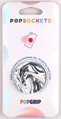 $13.66 • Buy Authentic PopSockets Phone Grip & Stand Mod Marble BK PopGrip W Swappable Top