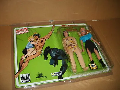 Rare Tarzan & Jane  Wgsh 8  Classic Retro Figure 2 Pack # 2 Of 100 New On Card • $99.99