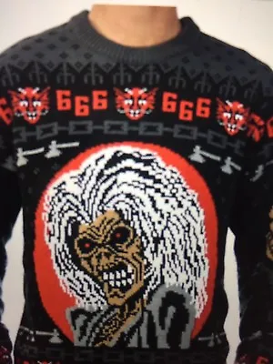 $149 • Buy Iron Maiden Ugly Christmas Sweater Eddie Soundhouse BOS 666
