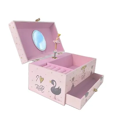 $39.95 • Buy Ballerina Musical Jewellery Box, Music Box For Girls-Over The Rainbow Tune