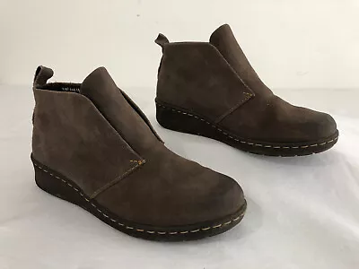 BØRN Slip On Moccasin Ankle Boots Taupe Suede Size 7/38 • $24.99