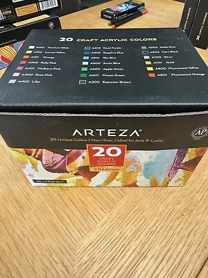 Arteza Craft Acrylic Paint 20x 60ml Bottles ARTZ-9533 • £9.99