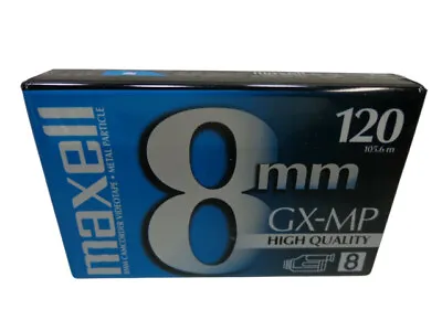 Maxell 8mm GX-MP 120/ 90min Hi Bias Video/ CD Cassette -Lot Of 2- *New Sealed* • $17.11