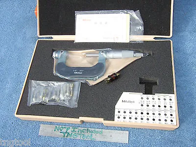 Thread Micrometer 1 -2  W/standard W/12 Anvils Mitutoyo 126-902 Over $980 If New • $955