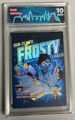 Mortal Kombat Sub Zero Holographic Novelty Card Graded Slab • $16