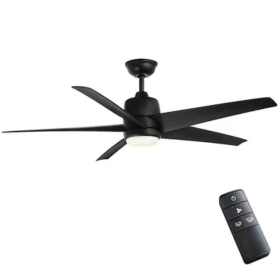 PARTS ONLY Mena 54 In LED Indoor/Outdoor Matte Black Ceiling Fan 1005919921 • $14.99