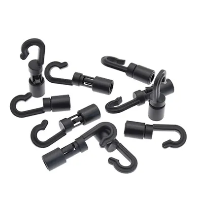 $10.81 • Buy 10PCS Plastic Kayak Bungee Shock Cord Open End Hooks For 6mm Rope Terminal Ends