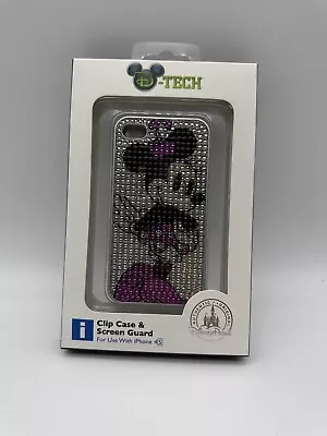 Authentic Disney Parks D-Tech Minnie Mouse Bling IPhone 4/s Case & Screen Gaurd • $9.99