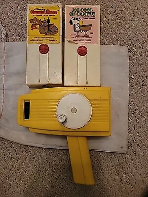 Vintage FISHER PRICE Movie Viewer And Joe COOL ON CAMPUS & GUMMI BEARS  • $50