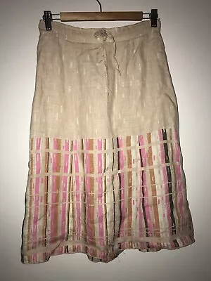 LIBERTY Linen Pencil Skirt Size XS Knee Length --VGC--27” Long • £22.99