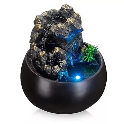 Tabletop Fountain Zen Meditation Indoor Waterfall Office Tabletop Fountain  • $27.26